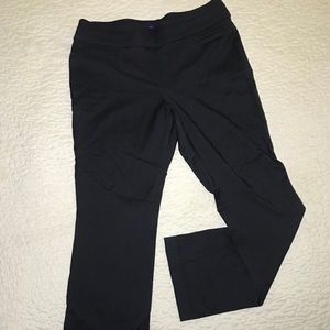 Grey dress pant with elastic waistband